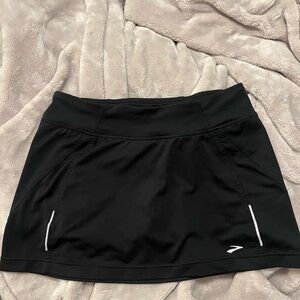 Brooks Black Skort with White Logo